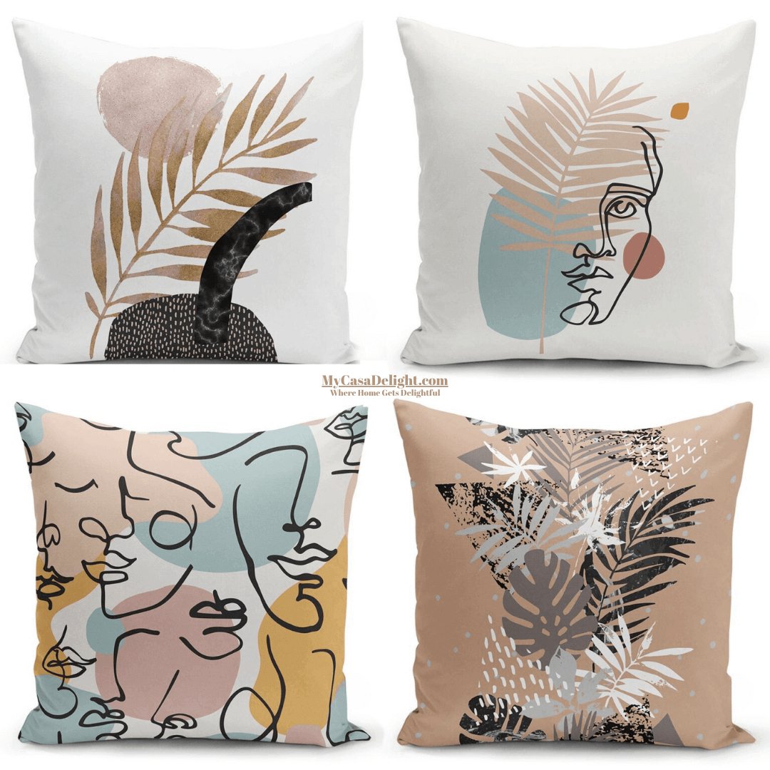 Bohemian Decorative Throw Pillow Cases | 4 Pack | MyCasaDecor 32.00 mycasadelight.com New Jersey, Rugs & Pillows Türkiye