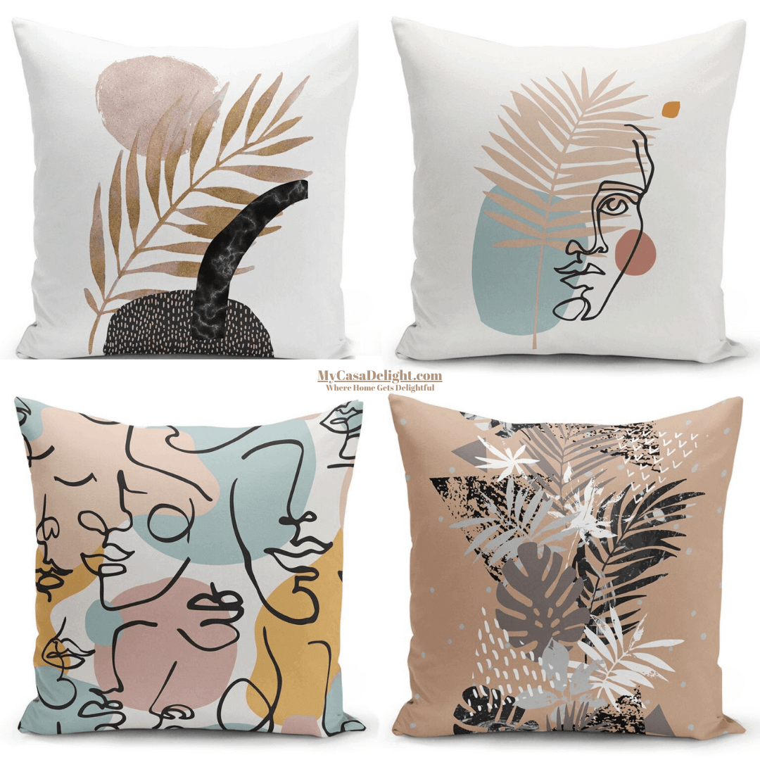 Bohemian Decorative Throw Pillow Cases | 4 Pack | MyCasaDecor 32.00 mycasadelight.com New Jersey