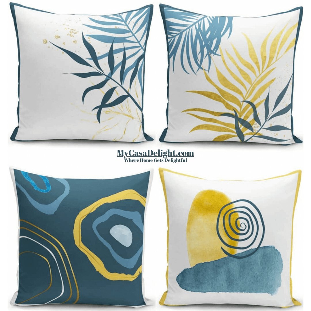 Boho Spring Decorative Throw Pillow Cases: Explore our 4-pack collection at MyCasaDecor for vibrant seasonal charm. Shop now!