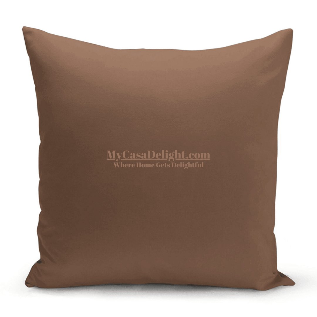 Brown Micro Honeycomb Soft Texture Throw Pillow Cases | MyCasaDecor 18.00 mycasadelight.com New Jersey, Rugs & Pillow Türkiye