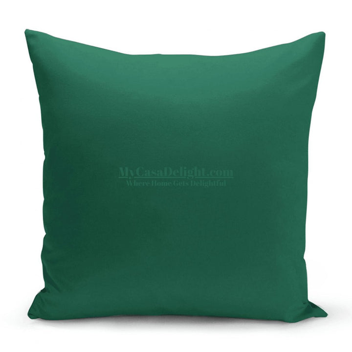 Dark Green Decorative Throw Pillow Cover | Soft Texture MyCasaDecor 18.00 mycasadelight.com New Jersey, Rugs & Pillow Türkiye