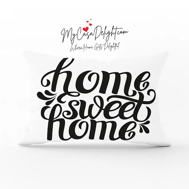 Modern Pillow Covers MyCasaDelight.com | Home Sweet Home Rectangular Throw Pillow Case MyCasaSeasonal Collection Free Fedex