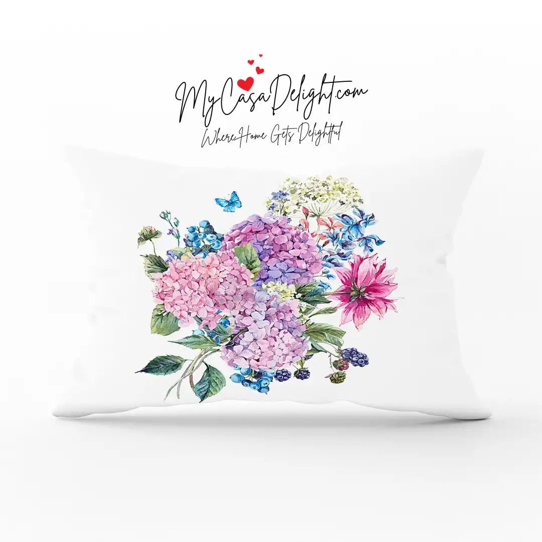 Lily Bouquet Rectangular Sofa Throw Pillow Case | MyCasaSeasonal Collection, MyCasaDelight.com, Free Fedex, Eco, Safe