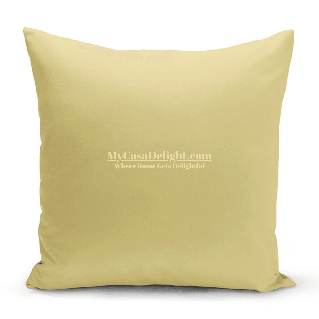 Mustard Yellow Throw Pillow Case | MyCasaDecor Collection 18.00 mycasadelight.com New Jersey, Rugs & Pillow Türkiye