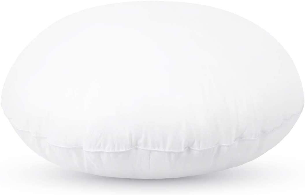 MyCasaDecor | Round Shaped Insert Pillow | Silicone Beads | 43cm | 17 inches in Diameter 18.00 mycasadelight.com New Jersey