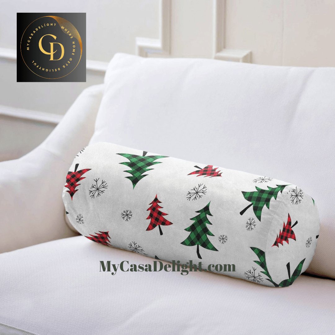 3D printed Christmas tree throw pillow. Shop now for festive flair! MyCasaSeasonal Collection, Rugs & Pillows Free Fedex!