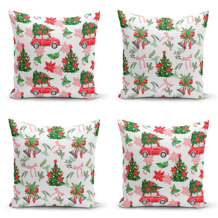 MyCasaSeasonal | Christmas Tree Throw Pillow Covers Set of 4 35.00 mycasadelight.com New Jersey, Rugs & Pillow Türkiye