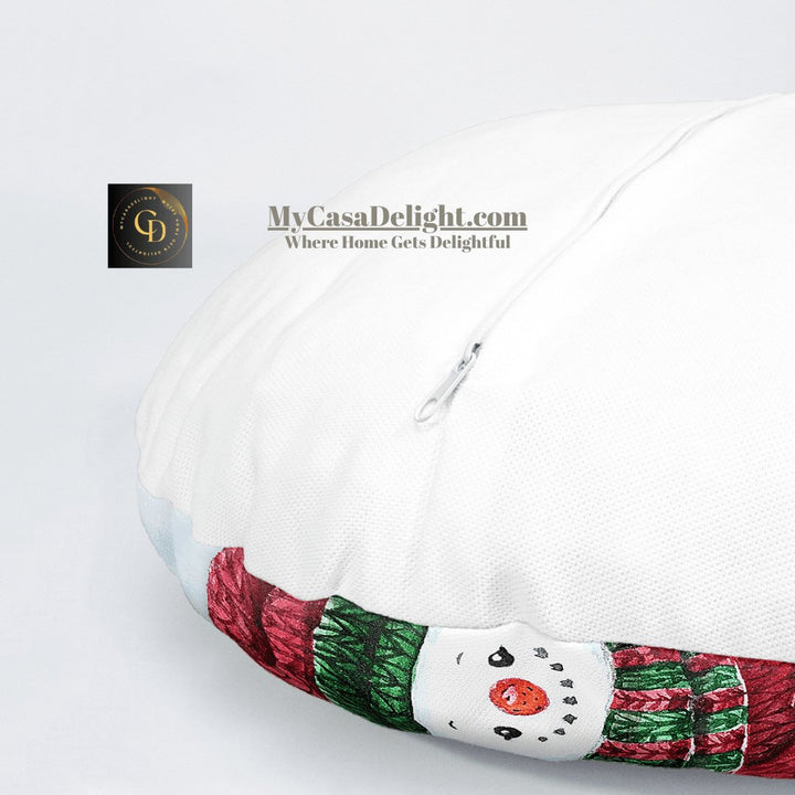 MyCasaSeasonal | Round-Shaped Christmas Throw Pillow Covers 38.00 mycasadelight.com New Jersey, Rugs & Pillow Türkiye