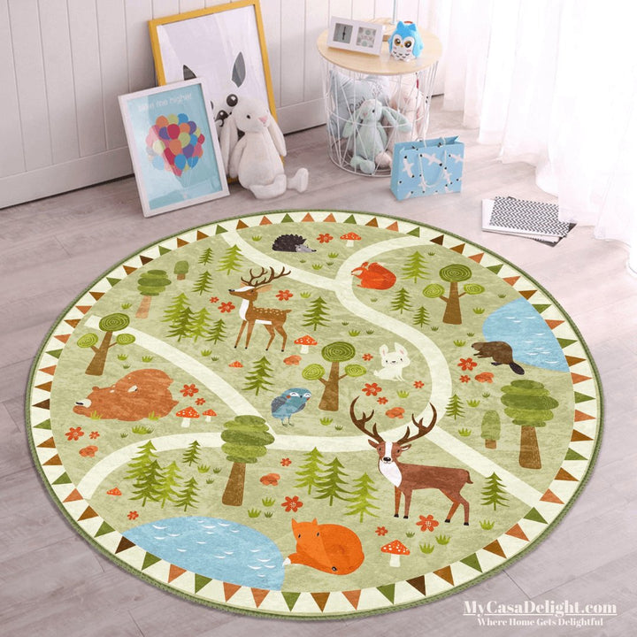 "Transform playtime with MyCasaKids play rugs: Find the perfect addition to your child's playroom at MyCasaDelight.com.