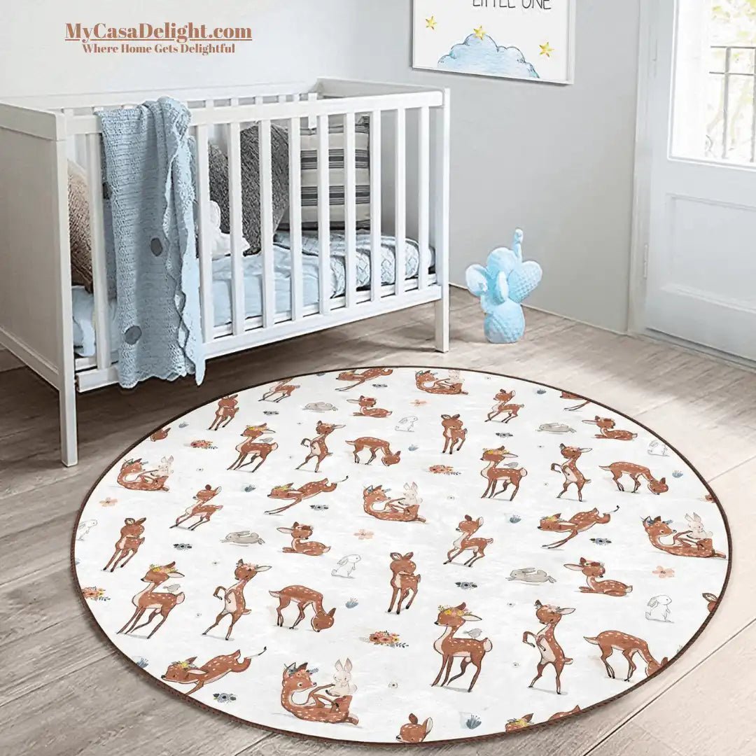 MyCasaDelight.com Add a touch of whimsy to your playroom decor with our vibrant activity rug. Machine Washable, Eco friendly