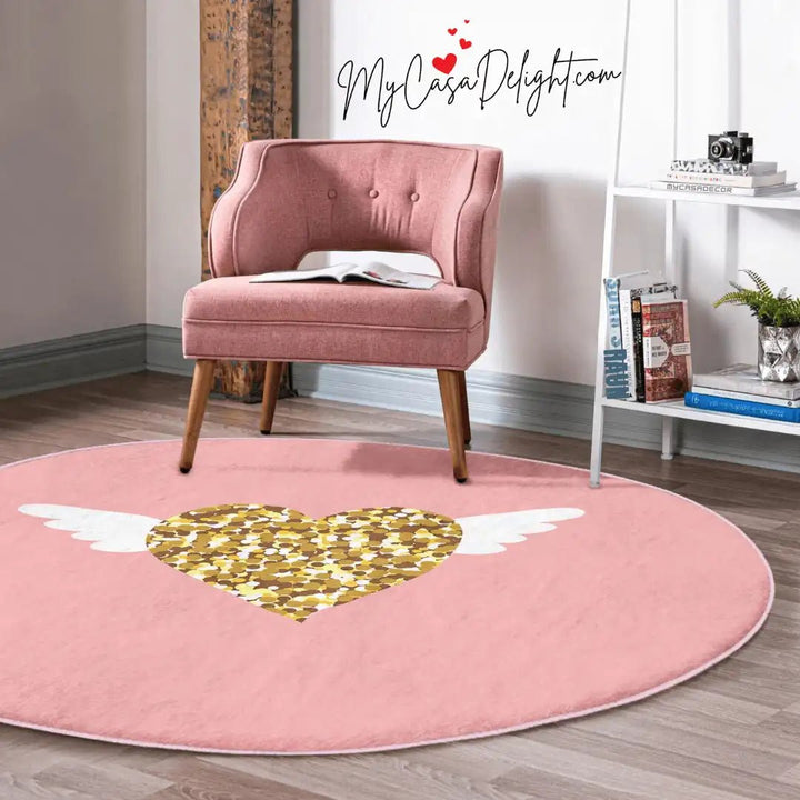 Celebrate Valentine's Day with our romantic-themed play rug, perfect for creating love-filled moments. MyCasaDelight.com