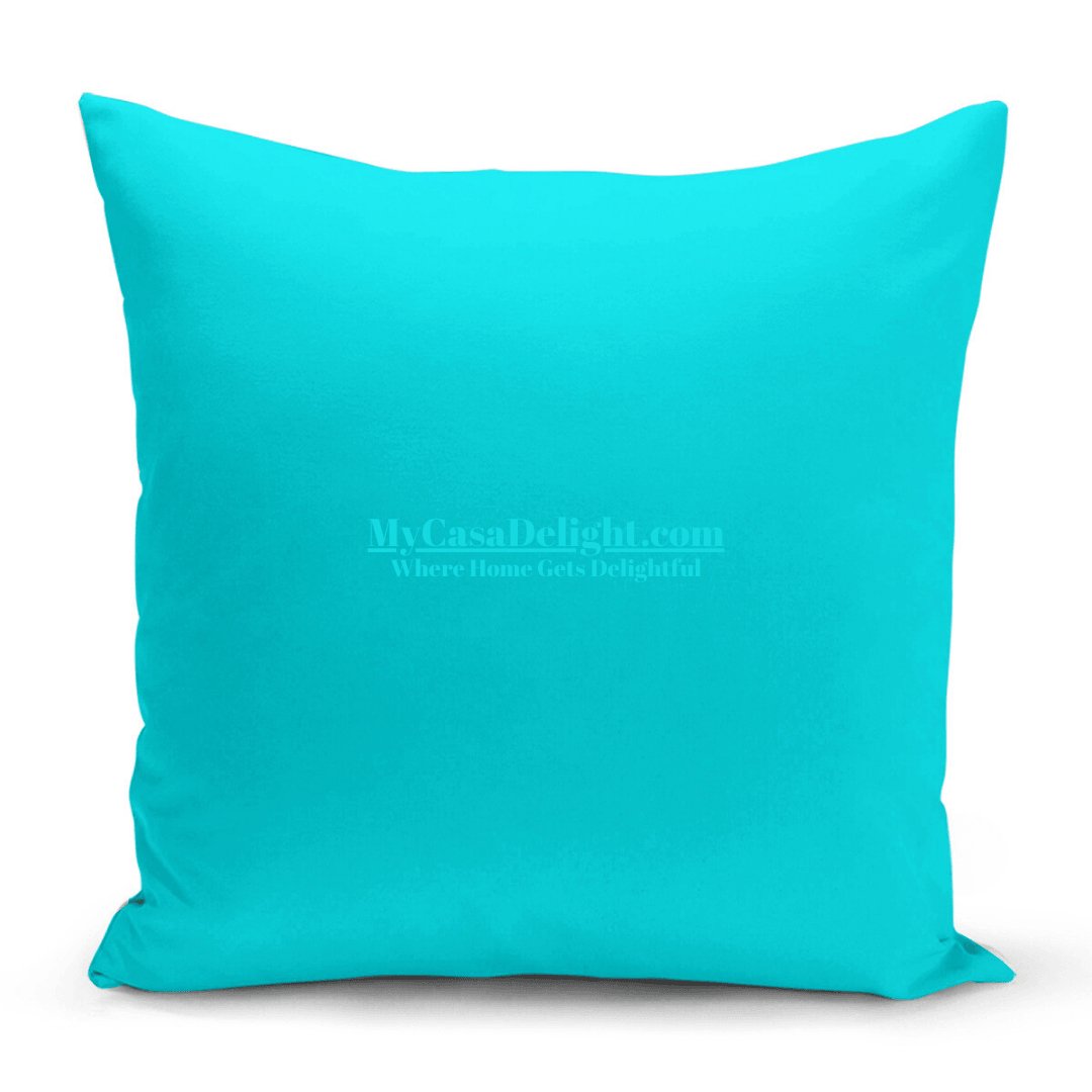 Turquoise Pillow Cover Honeycomb Soft Texture 18.00 mycasadelight.com New Jersey, Rugs & Pillow Türkiye