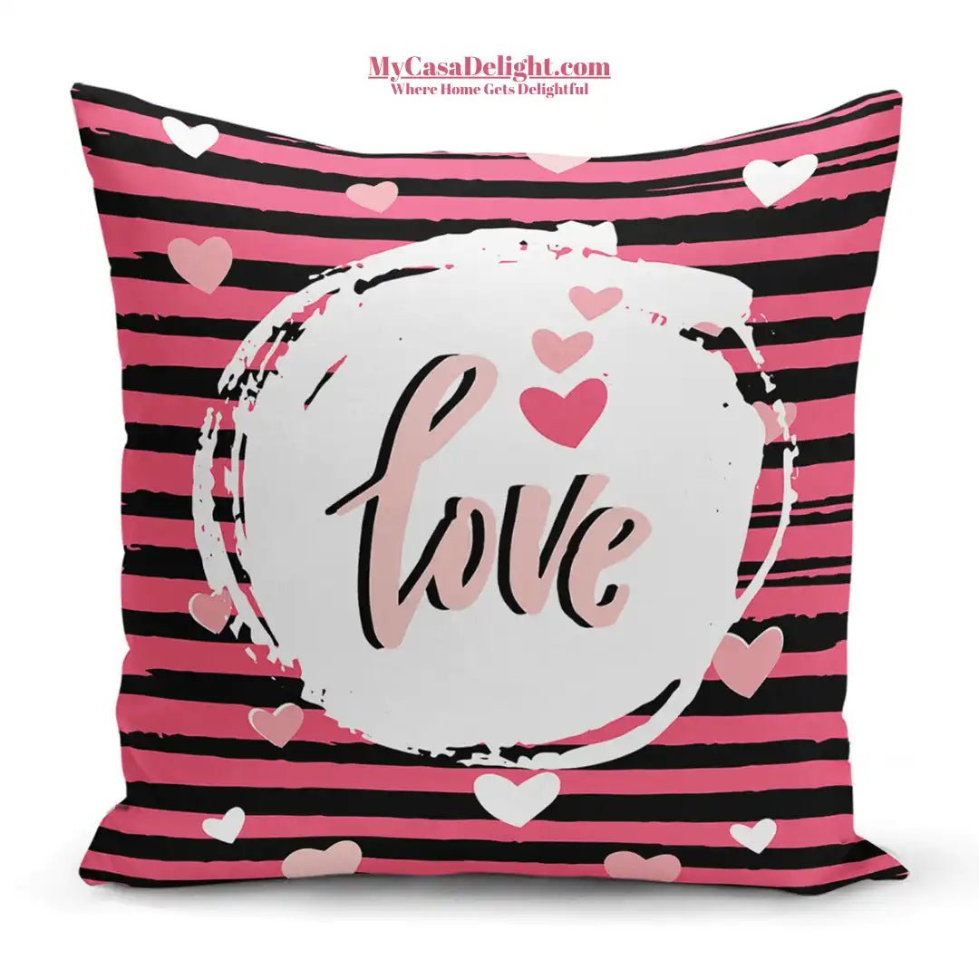 Valentine's Day Decorative Throw Pillow Case | MyCasaSeasonal Collection