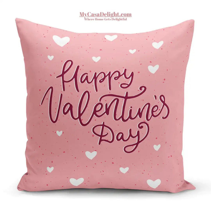 Valentine's Day Decorative Pillow Cases: Romantic Elegance by MyCasaSeasonal. Shop Love-inspired Décor at mycasadelight.com!