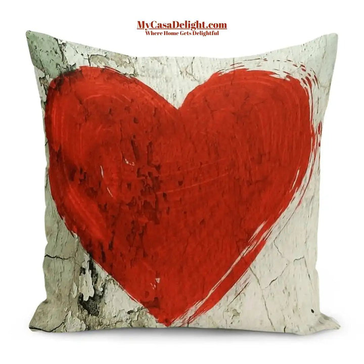 Valentine's Day Throw Pillow Cases | MyCasaSeasonal Collection, Charming Valentine's Day cushion cover, mycasadelight.com